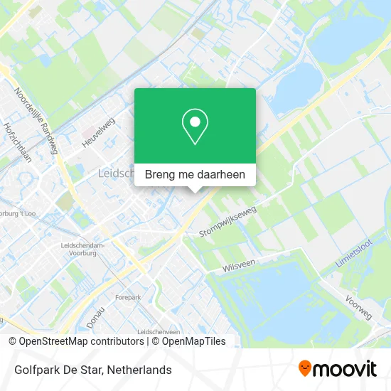 Golfpark De Star kaart