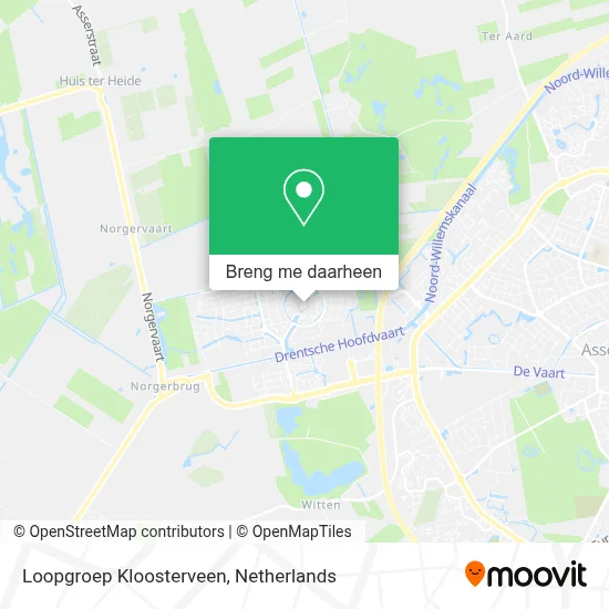 Loopgroep Kloosterveen kaart