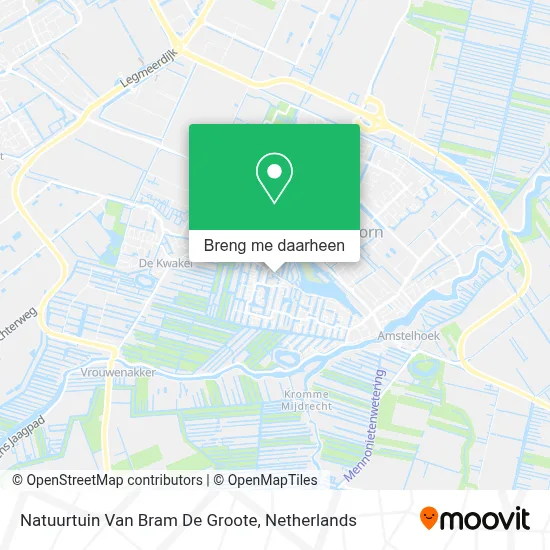 Natuurtuin Van Bram De Groote kaart