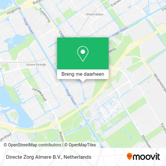 Directe Zorg Almere B.V. kaart