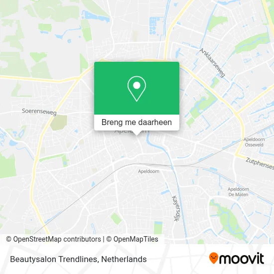 Beautysalon Trendlines kaart
