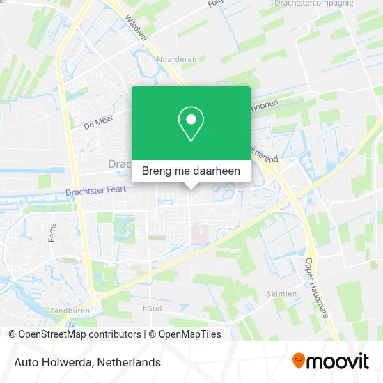 Auto Holwerda kaart