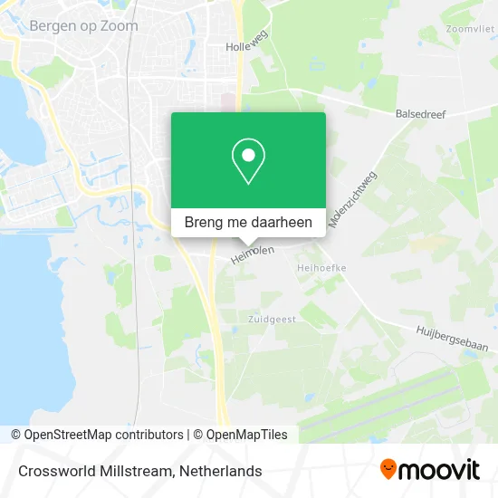 Crossworld Millstream kaart