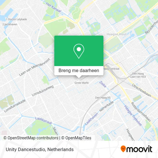 Unity Dancestudio kaart