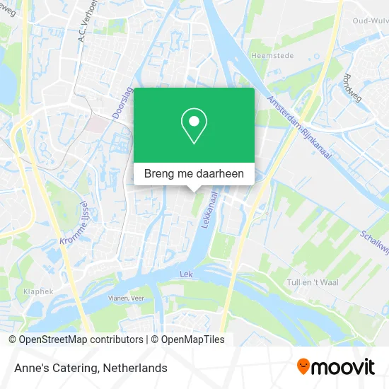 Anne's Catering kaart