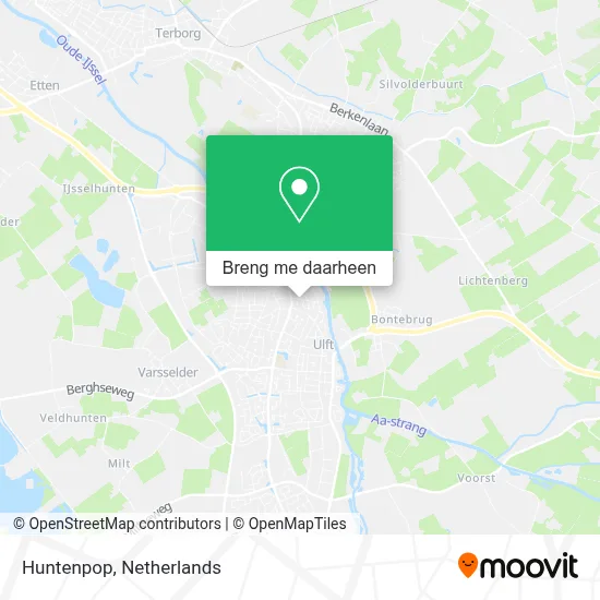 Huntenpop kaart