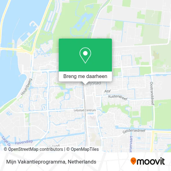 Mijn Vakantieprogramma kaart