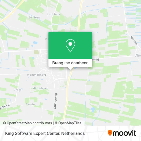 King Software Expert Center kaart