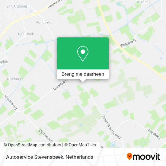 Autoservice Stevensbeek kaart