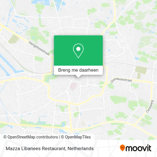 Mazza Libanees Restaurant kaart