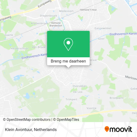 Klein Avontuur kaart