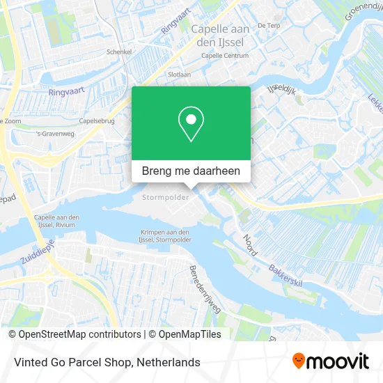 Vinted Go Parcel Shop kaart