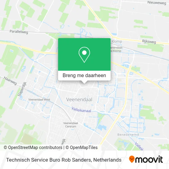 Technisch Service Buro Rob Sanders kaart