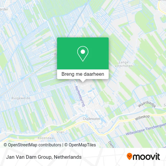 Jan Van Dam Group kaart