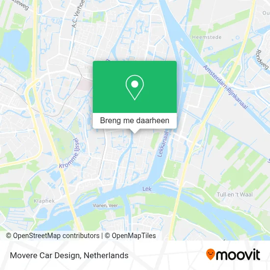 Movere Car Design kaart
