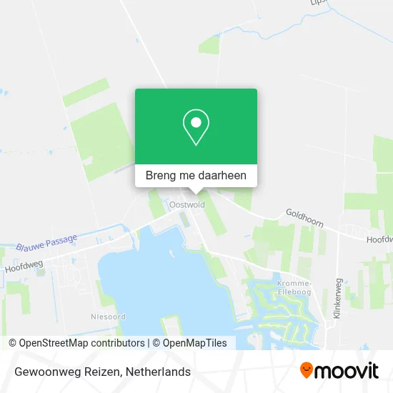 Gewoonweg Reizen kaart