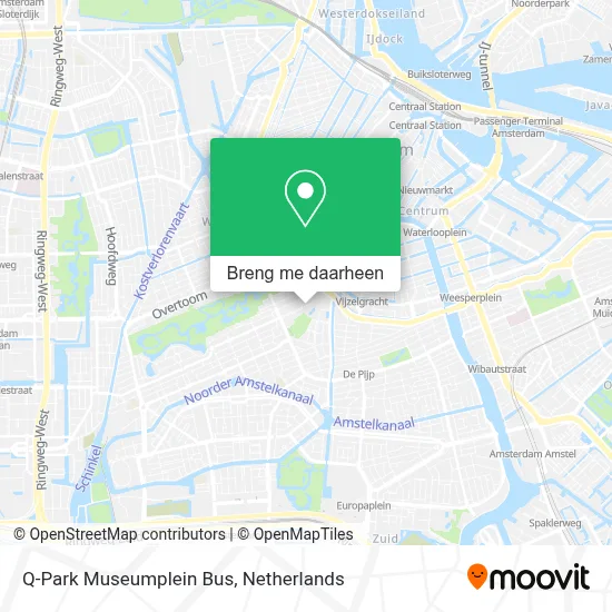 Q-Park Museumplein Bus kaart