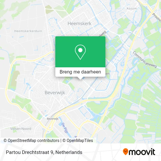Partou Drechtstraat 9 kaart