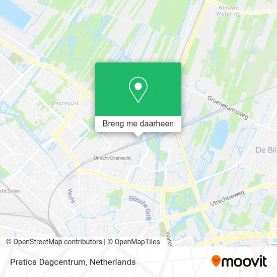 Pratica Dagcentrum kaart