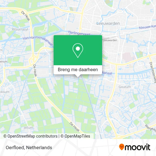 Oerfloed kaart