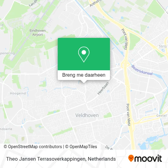 Theo Jansen Terrasoverkappingen kaart