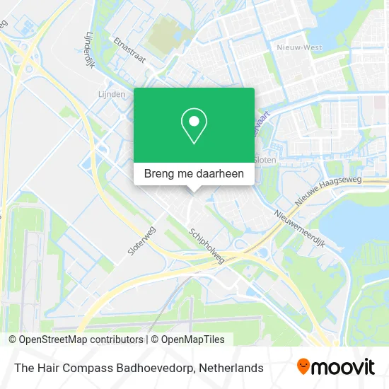 The Hair Compass Badhoevedorp kaart