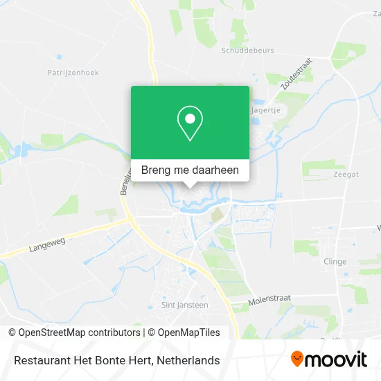 Restaurant Het Bonte Hert kaart