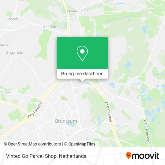 Vinted Go Parcel Shop kaart