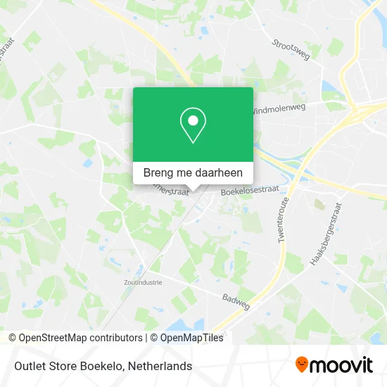 Outlet Store Boekelo kaart
