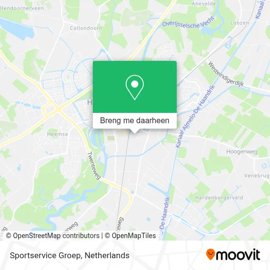 Sportservice Groep kaart
