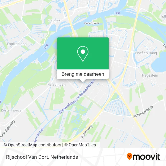 Rijschool Van Dort kaart