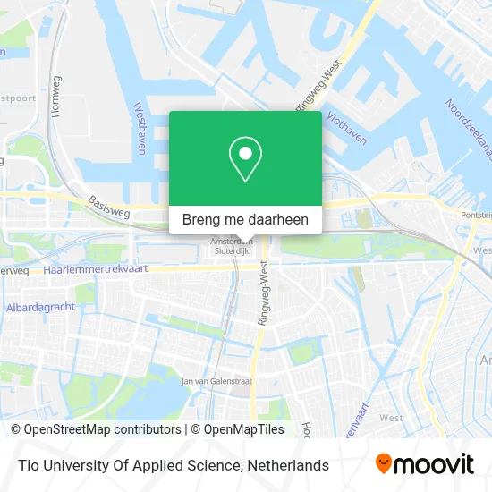 Tio University Of Applied Science kaart