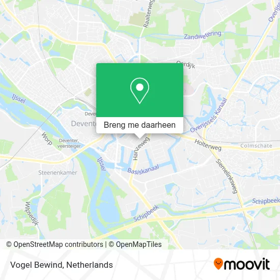 Vogel Bewind kaart
