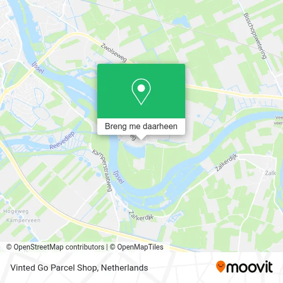 Vinted Go Parcel Shop kaart