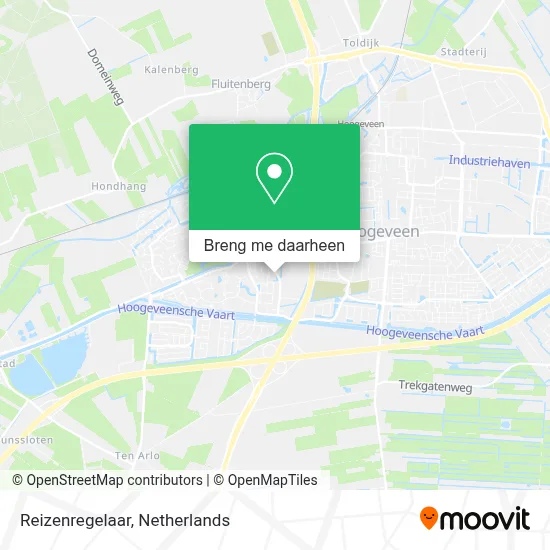 Reizenregelaar kaart