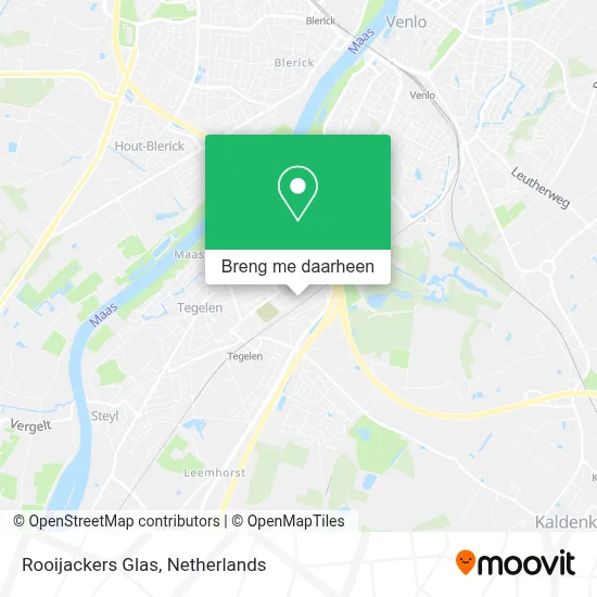 Rooijackers Glas kaart