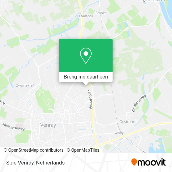 Spie Venray kaart