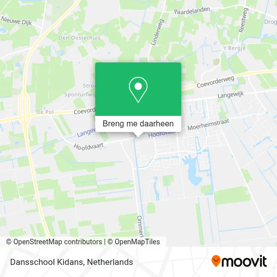Dansschool Kidans kaart