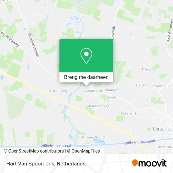Hart Van Spoordonk kaart