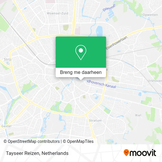Tayseer Reizen kaart