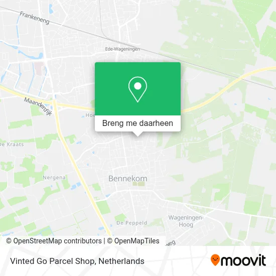 Vinted Go Parcel Shop kaart