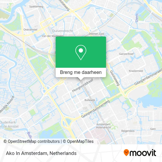 Ako In Amsterdam kaart
