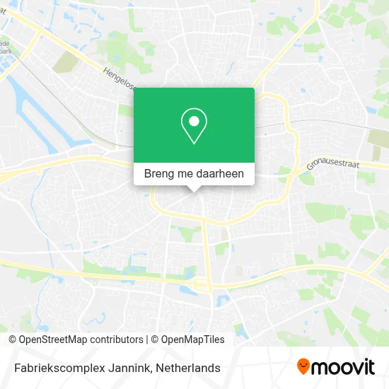 Fabriekscomplex Jannink kaart