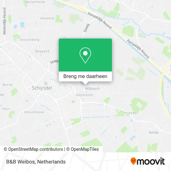 B&B Weibos kaart