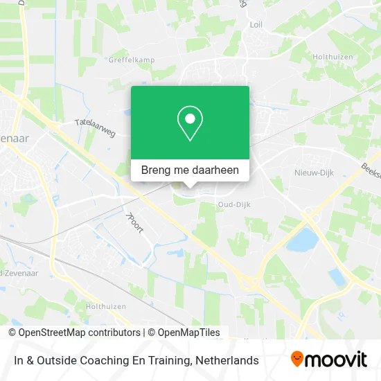 In & Outside Coaching En Training kaart