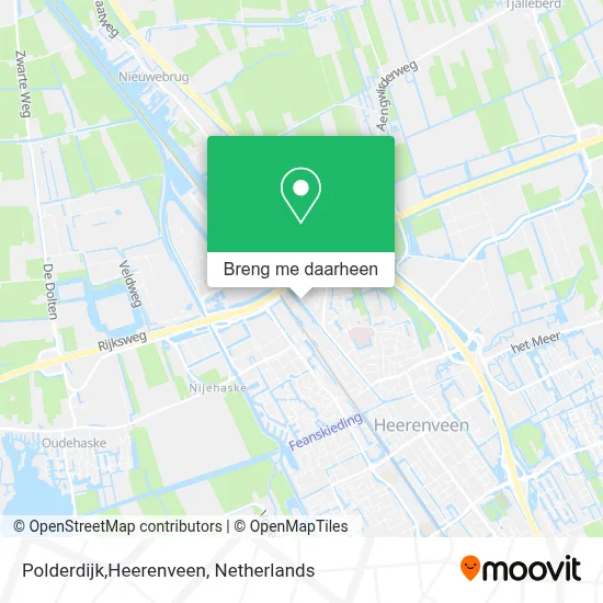 Polderdijk,Heerenveen kaart