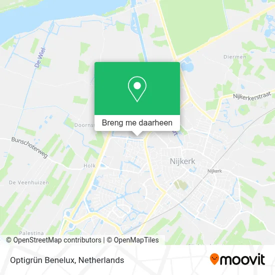Optigrün Benelux kaart