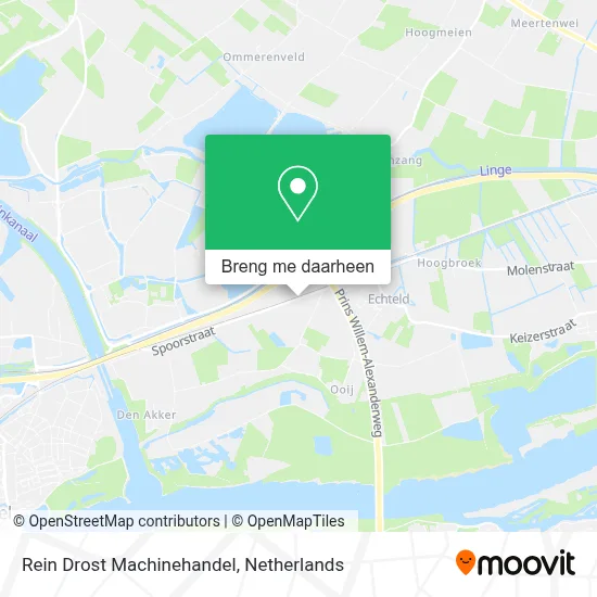 Rein Drost Machinehandel kaart