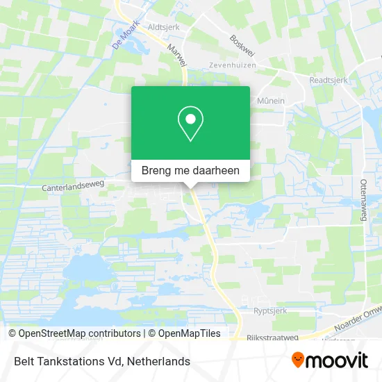 Belt Tankstations Vd kaart