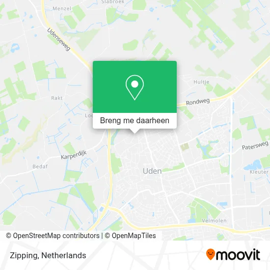 Zipping kaart